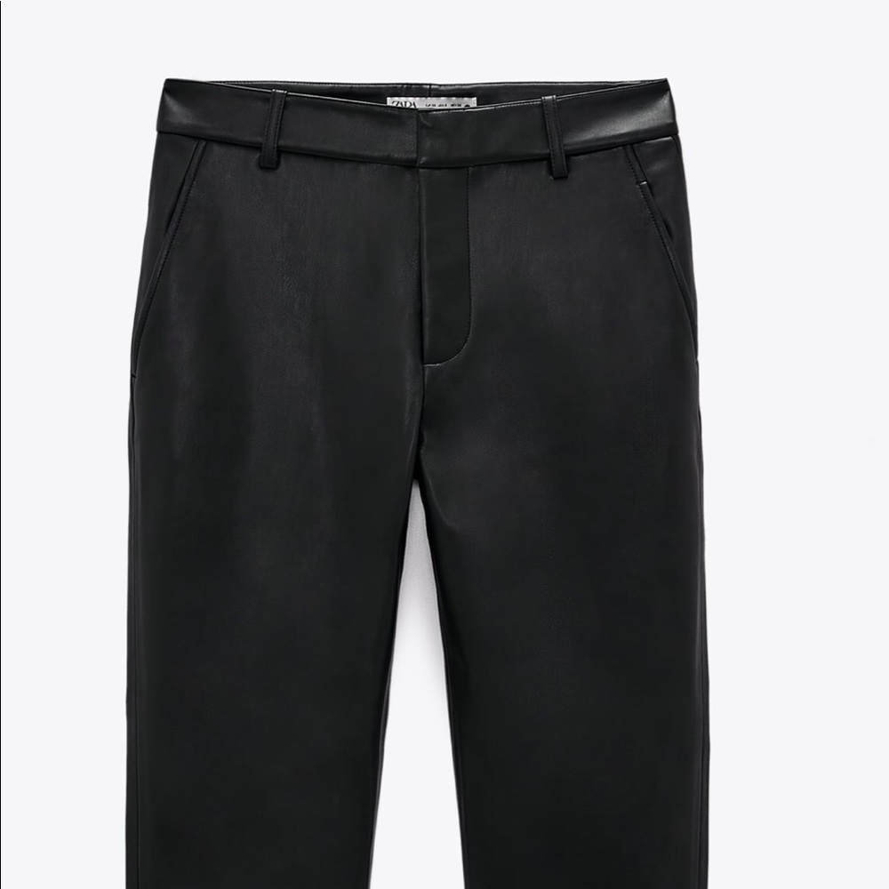 Zara Faux Leather Jeans